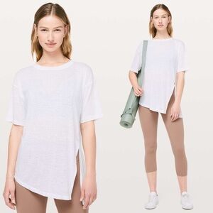 Lululemon Sneak Out Short Sleeve in White